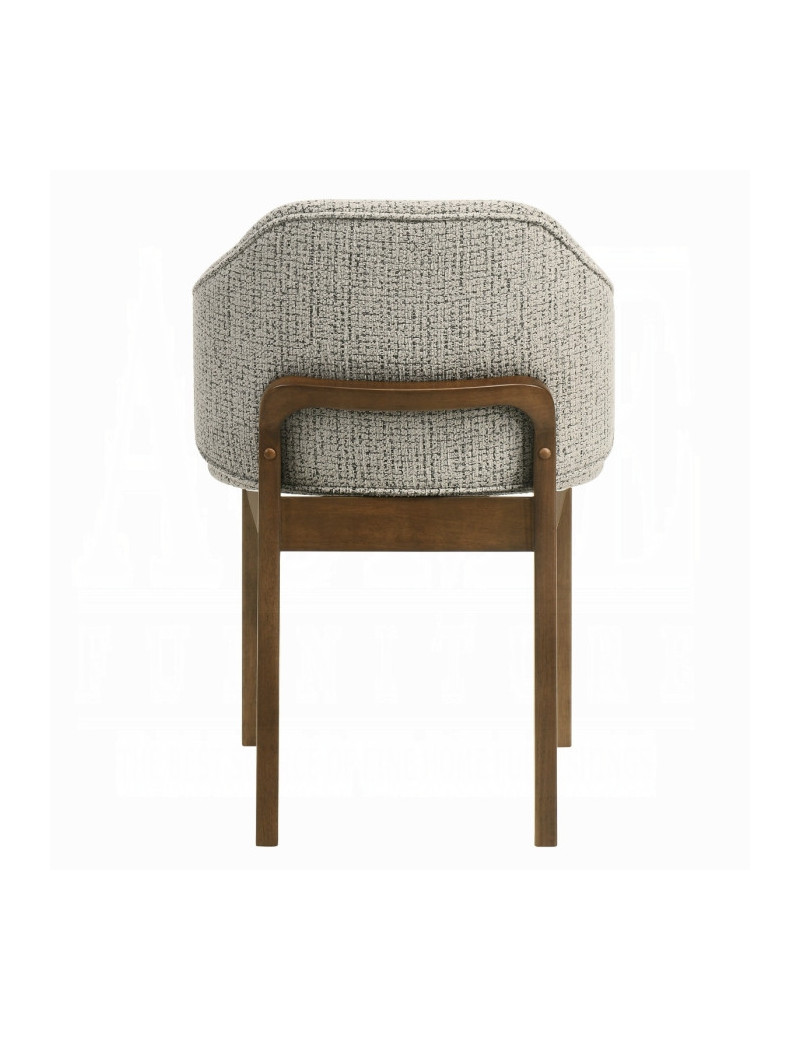 DN07060 7Pc Dining Set Oleia  Collection Contemporary Style Walnut Finish By Acme Furniture