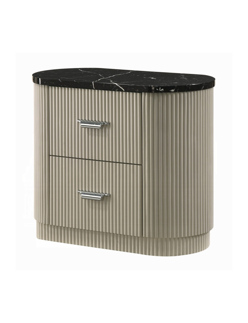 BD04882Q 5Pc Queen Bedroom Set Travonte Collection Gray Linen & Beige Transitional Style By Acme Furniture