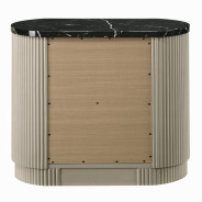 BD04882Q 5Pc Queen Bedroom Set Travonte Collection Gray Linen & Beige Transitional Style By Acme Furniture
