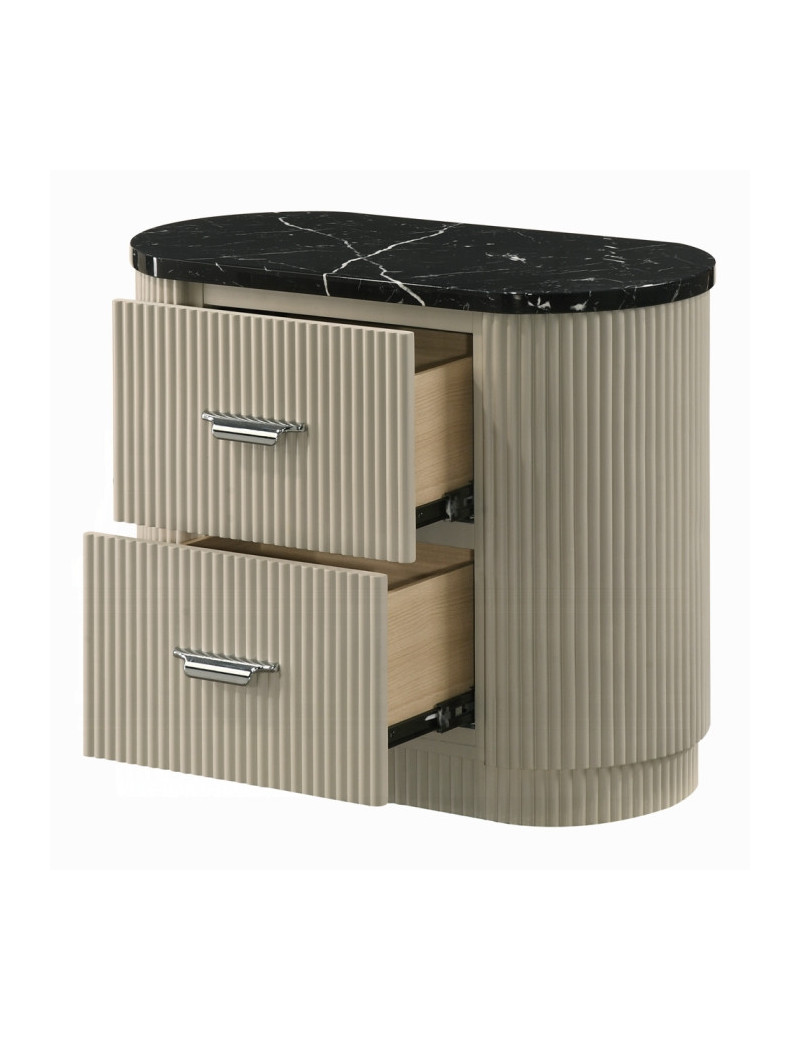 BD04882Q 5Pc Queen Bedroom Set Travonte Collection Gray Linen & Beige Transitional Style By Acme Furniture