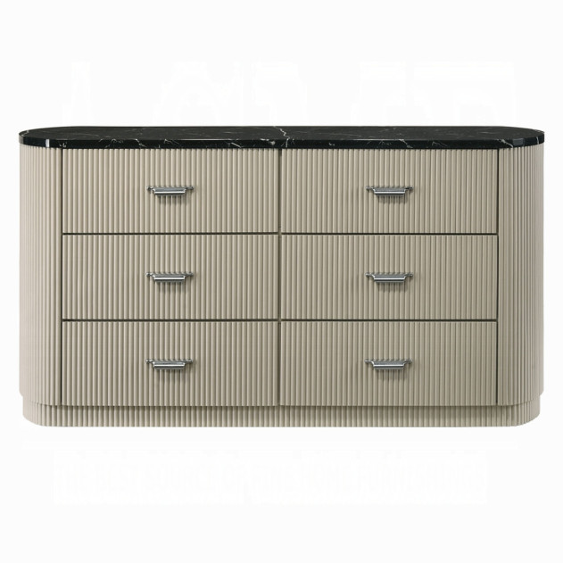 BD04882Q 5Pc Queen Bedroom Set Travonte Collection Gray Linen & Beige Transitional Style By Acme Furniture