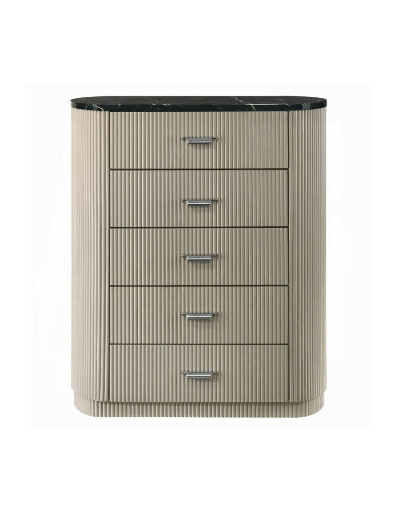 BD04882Q 5Pc Queen Bedroom Set Travonte Collection Gray Linen & Beige Transitional Style By Acme Furniture