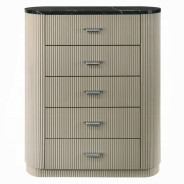 BD04882Q 5Pc Queen Bedroom Set Travonte Collection Gray Linen & Beige Transitional Style By Acme Furniture