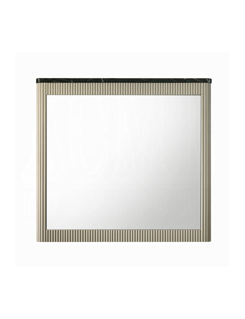 BD04882Q 5Pc Queen Bedroom Set Travonte Collection Gray Linen & Beige Transitional Style By Acme Furniture