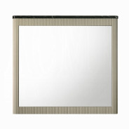 BD04882Q 5Pc Queen Bedroom Set Travonte Collection Gray Linen & Beige Transitional Style By Acme Furniture
