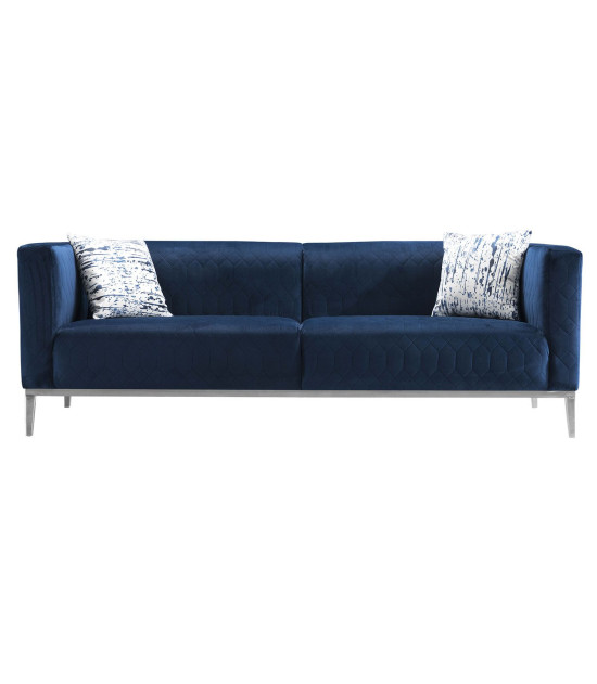 AE3802 Dark Blue Linen Sofa & Loveseat | American Eagle