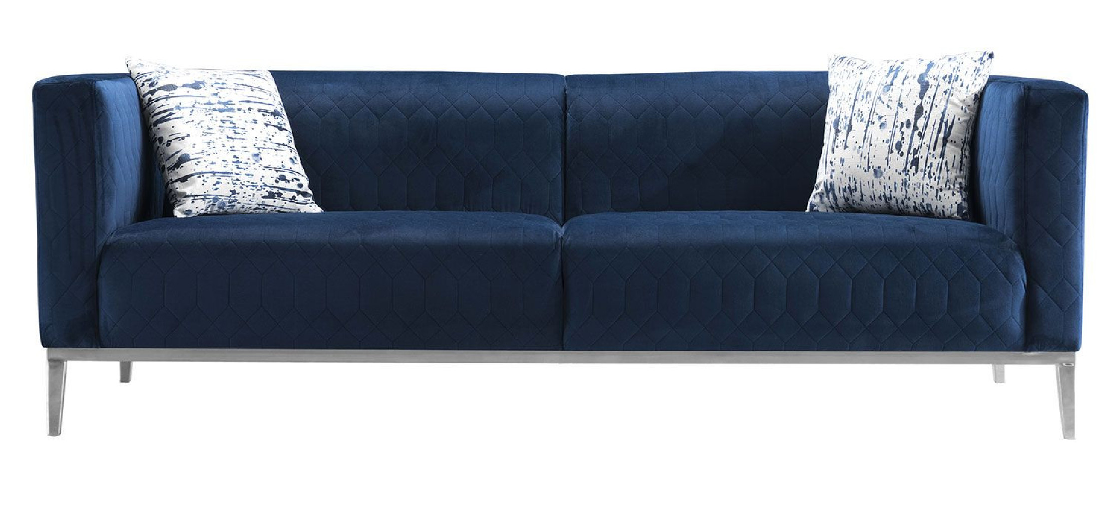AE3802 Dark Blue Linen Sofa & Loveseat | American Eagle