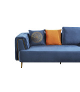 AE-D832 Royal Blue Velvet Sofa & Loveseat | American Eagle