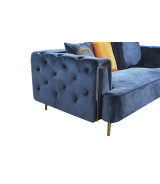 AE-D832 Royal Blue Velvet Sofa & Loveseat | American Eagle