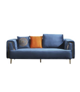 AE-D832 Royal Blue Velvet Sofa & Loveseat | American Eagle