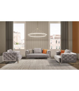 AE-D832 Gray Velvet Sofa & Loveseat | American Eagle Furniture