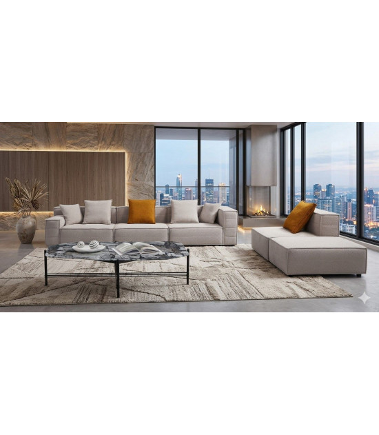 AE-Y1009-LG Light Gray Modular Sofa Set – Contemporary Style by American Eagle Furniture
