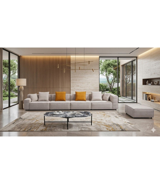 AE-Y1009-LG Light Gray Modular Sofa Set – Contemporary Style by American Eagle Furniture