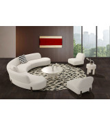 AE3809 Curved Sectional Sofa Contemporary Style by American Eagle Furniture