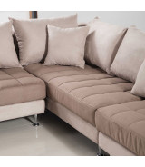 AE-L382 Light Brown Microfiber Sectional - Right Sitting Contemporary Style by American Eagle Furniture