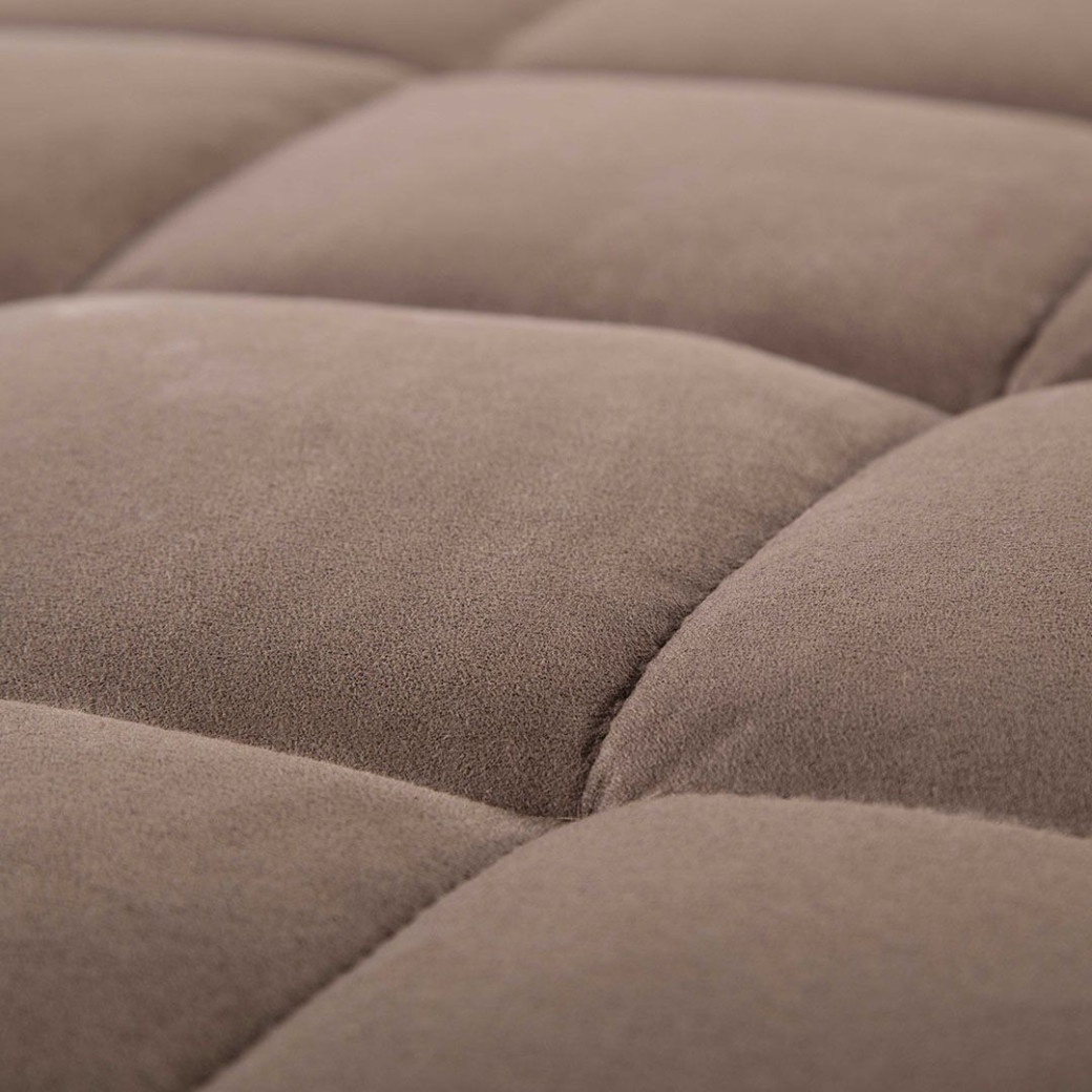 AE-L382 Light Brown Microfiber Sectional - Right Sitting Contemporary Style by American Eagle Furniture