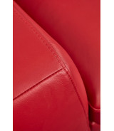 EK-L8010 Red Right Sitting Genuine Leather Sectional Contemporary Style by American Eagle Furniture