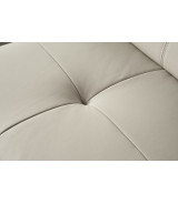 EK-L095 Light Gray Italian Leather 5-piece Sectional Contemporary Style by American Eagle Furniture