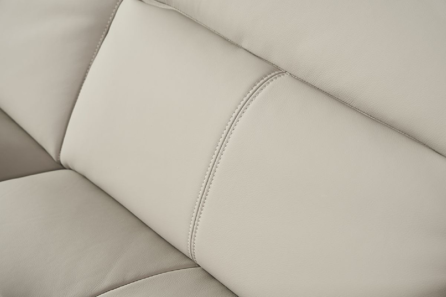 EK-L095 Light Gray Italian Leather 5-piece Sectional Contemporary Style by American Eagle Furniture