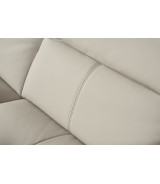 EK-L095 Light Gray Italian Leather 5-piece Sectional Contemporary Style by American Eagle Furniture