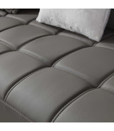 AE-L138 Gray Faux Leather Sectional - Left Sitting Contemporary Style by American Eagle Furniture