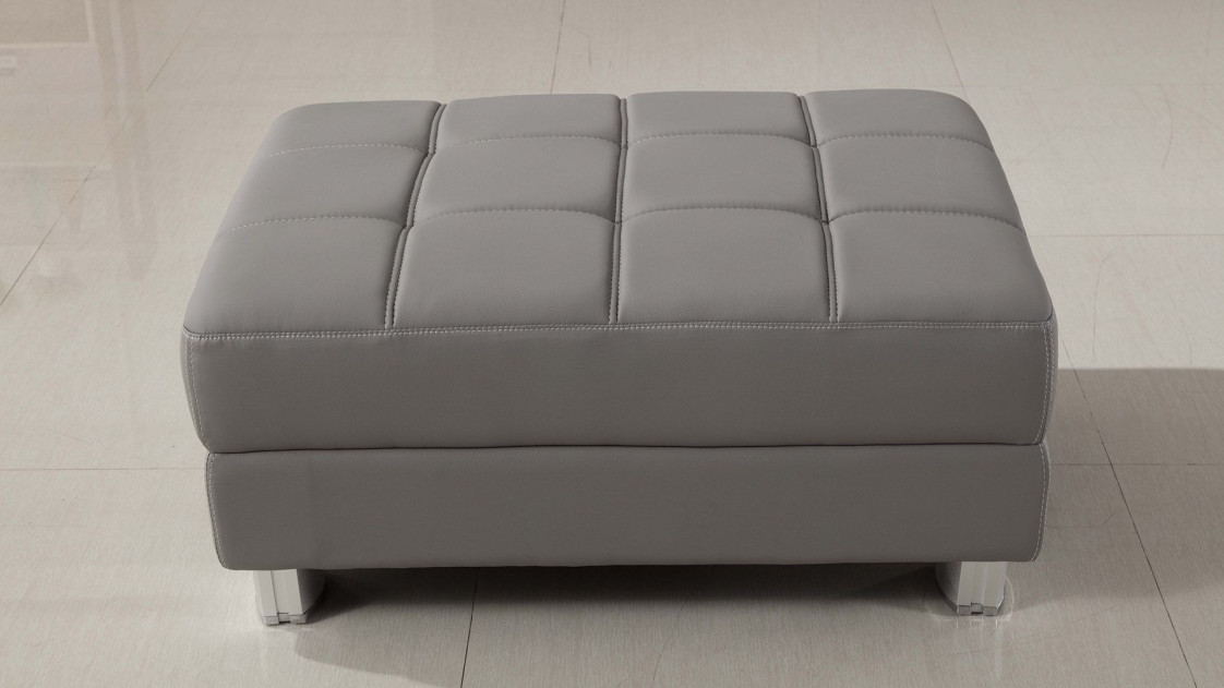 AE-L138 Gray Faux Leather Sectional - Right Sitting Contemporary Style by American Eagle Furniture