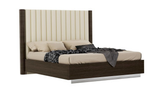 P115 Dark Walnut Finish Queen Bed Contemporary Style by American Eagle Furniture