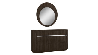 P115 Dark Walnut Finish Queen Bed Contemporary Style by American Eagle Furniture