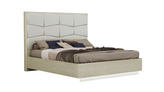 P108 Light Walnut Finish Queen Bed Contemporary Style by American Eagle Furniture