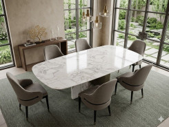 TL-J2263 7-Piece Dining Table Set – Contemporary Style by American Eagle Furniture