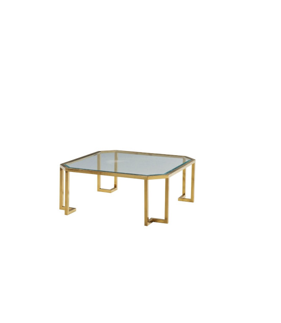 CT-Z003 Gold Coffee Table Contemporary Style by American Eagle Furniture