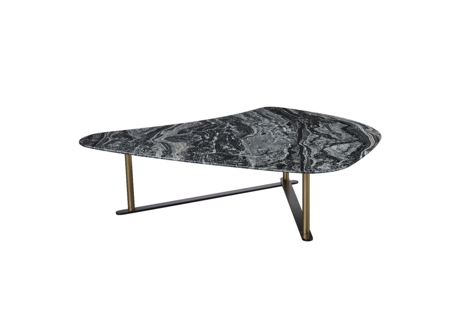 CT-Y303 Faux Marble & Metal Coffee Table Contemporary Style by American Eagle Furniture