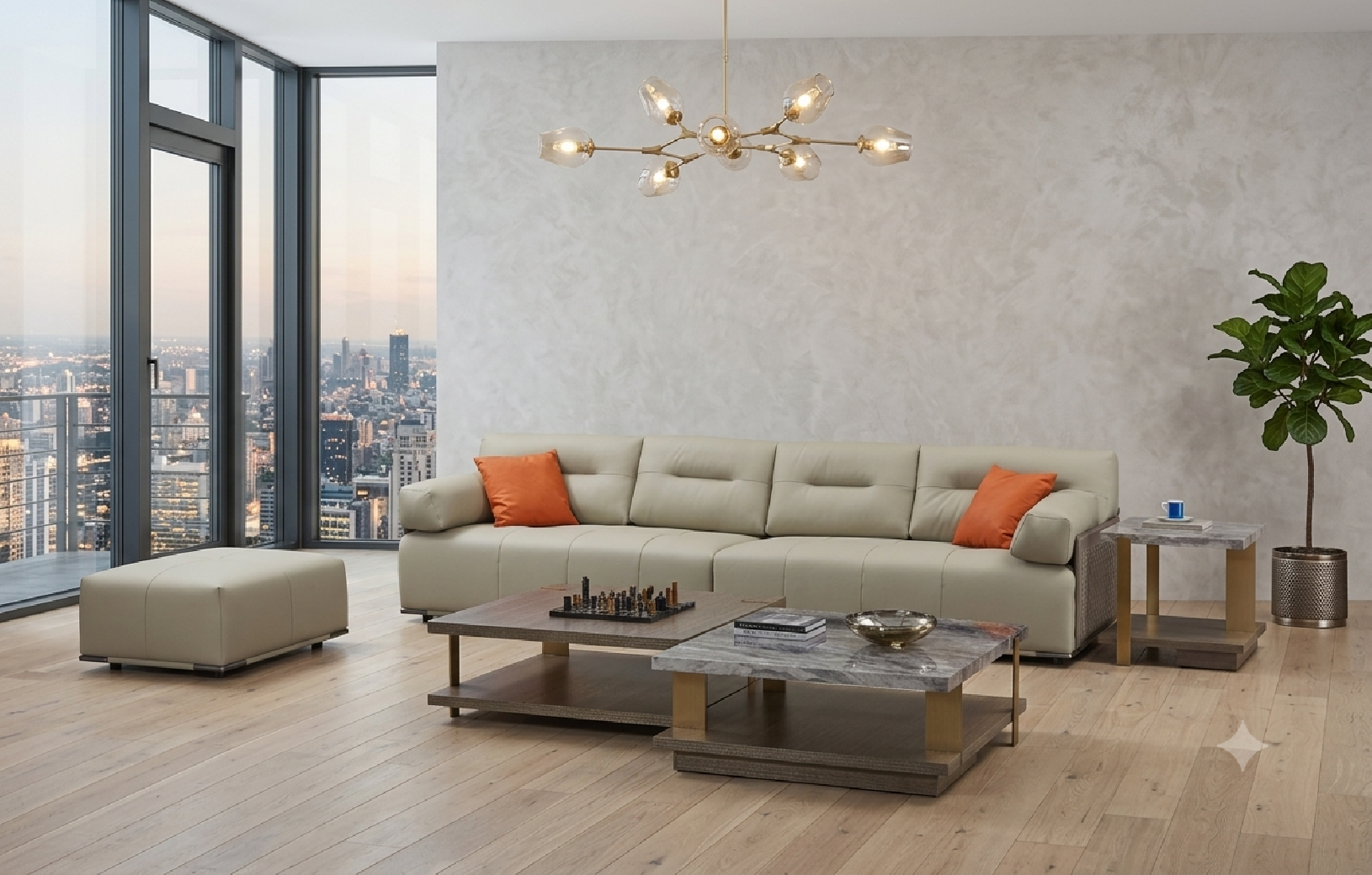 CT-Y302-1 Wood & Metal Coffee Table Contemporary Style by American Eagle Furniture