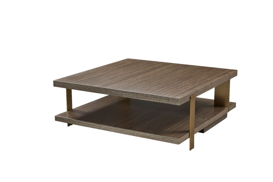 CT-Y302-1 Wood & Metal Coffee Table Contemporary Style by American Eagle Furniture