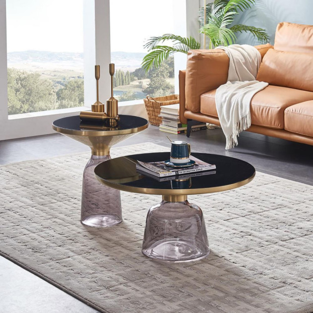 CT-W9319 Gray Coffee Table Contemporary Style by American Eagle Furniture