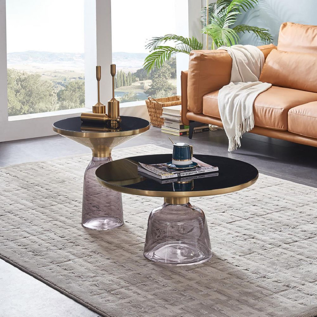CT-W9319 Gray Coffee Table Contemporary Style by American Eagle Furniture