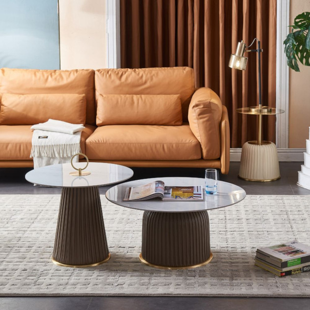 CT-W9306 Dark Tan Coffee Table  Contemporary Style by American Eagle Furniture