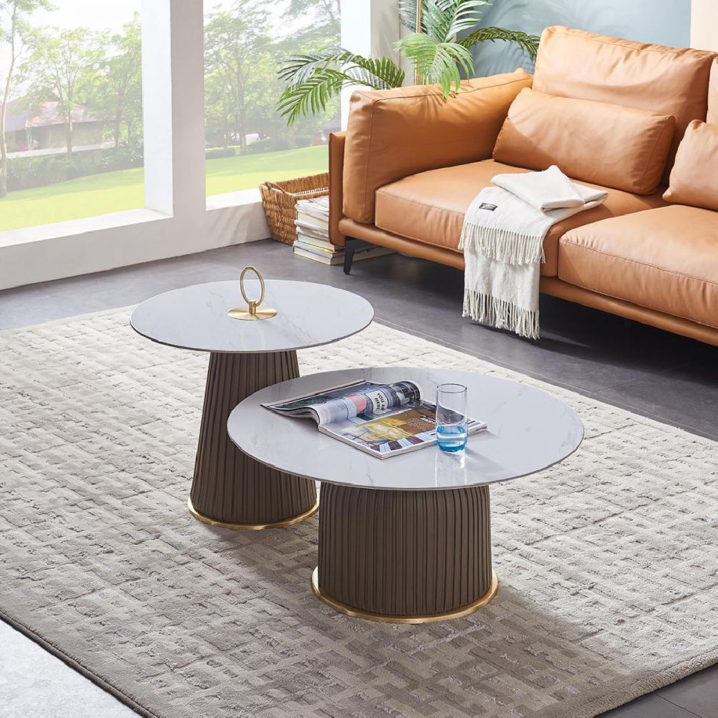 CT-W9306 Dark Tan Coffee Table  Contemporary Style by American Eagle Furniture