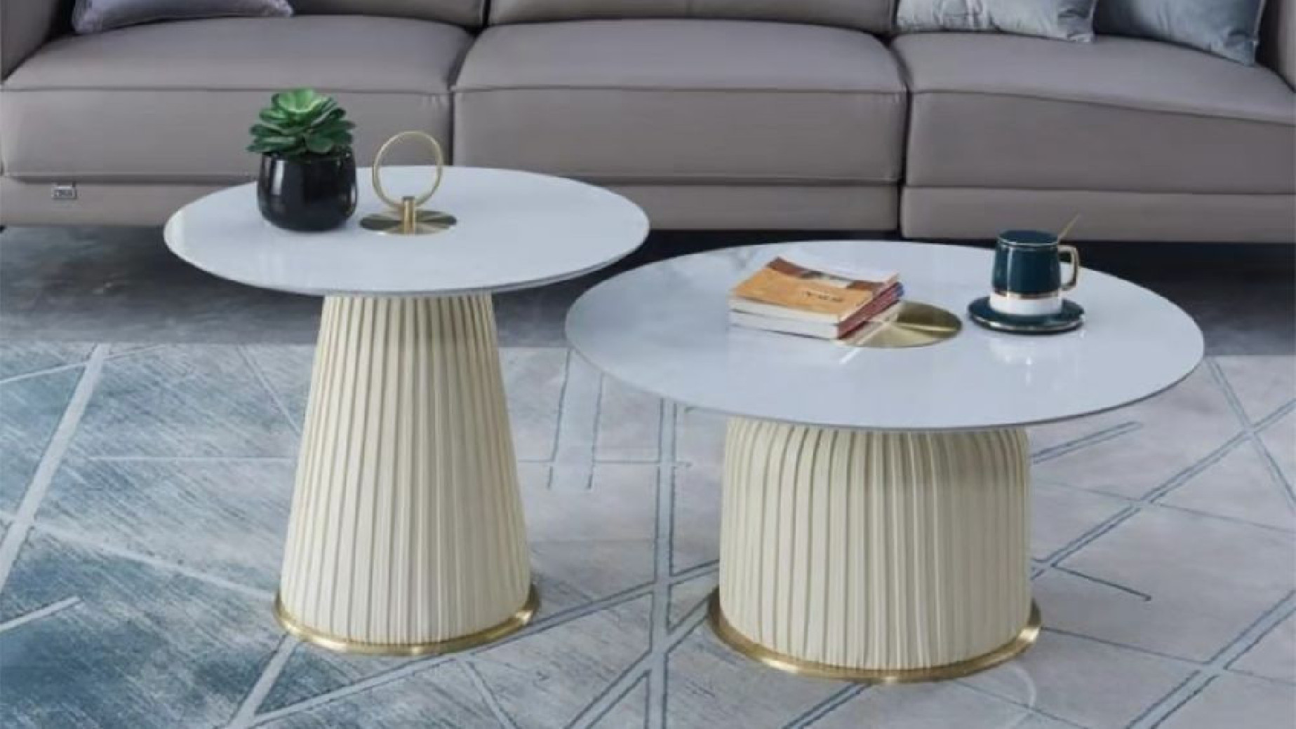 CT-W9306 Cream Coffee Table  Contemporary Style by American Eagle Furniture