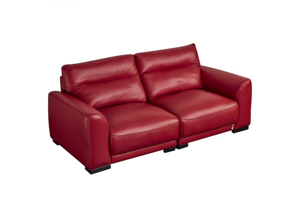 EK8012 Red Full Italian Leather Sofa & Loveseat Contemporary Style by American Eagle