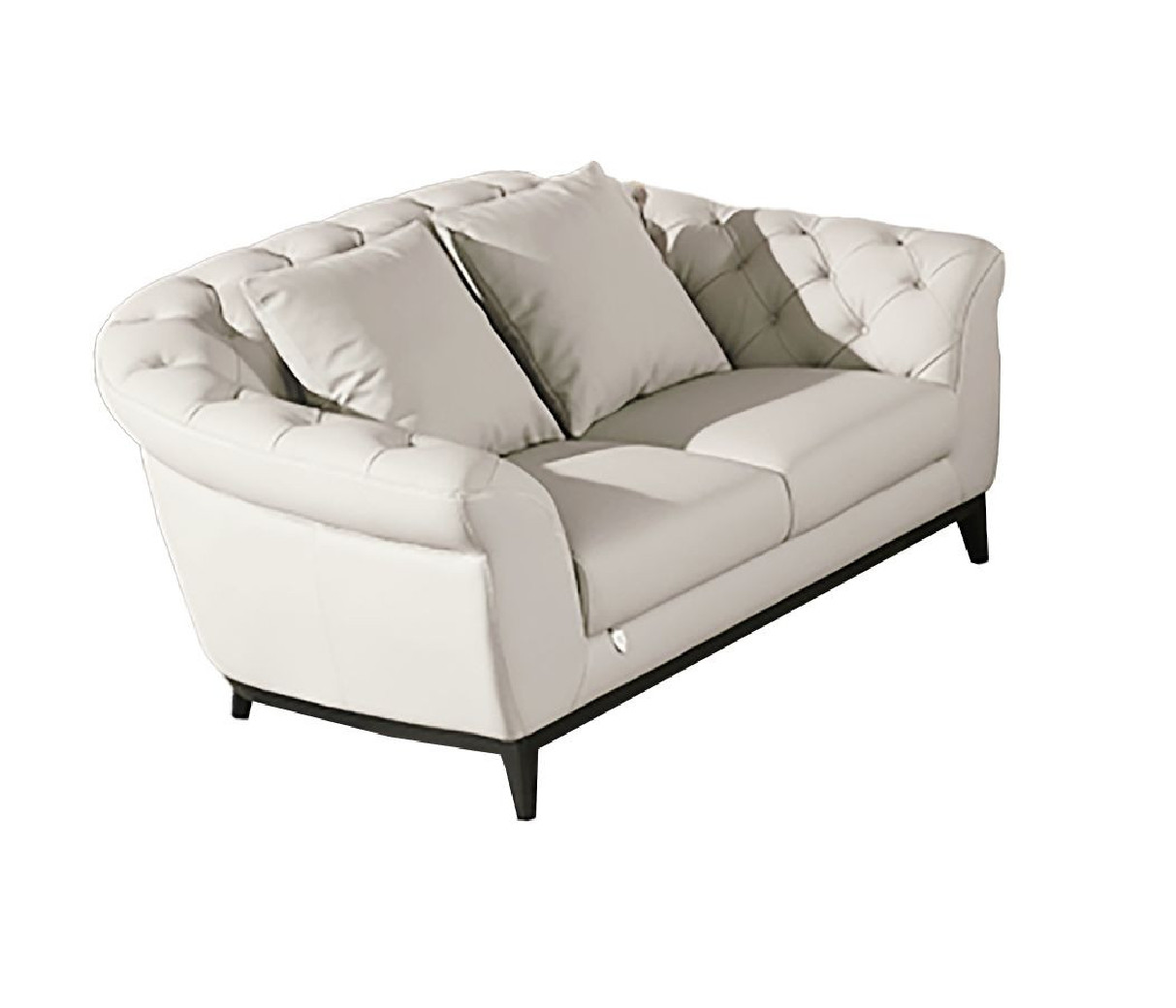 EK093 Light Gray Italian Leather Sofa & Loveseat Contemporary Style by American Eagle Furniture
