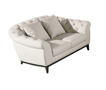 EK093 Light Gray Italian Leather Sofa & Loveseat Contemporary Style by American Eagle Furniture