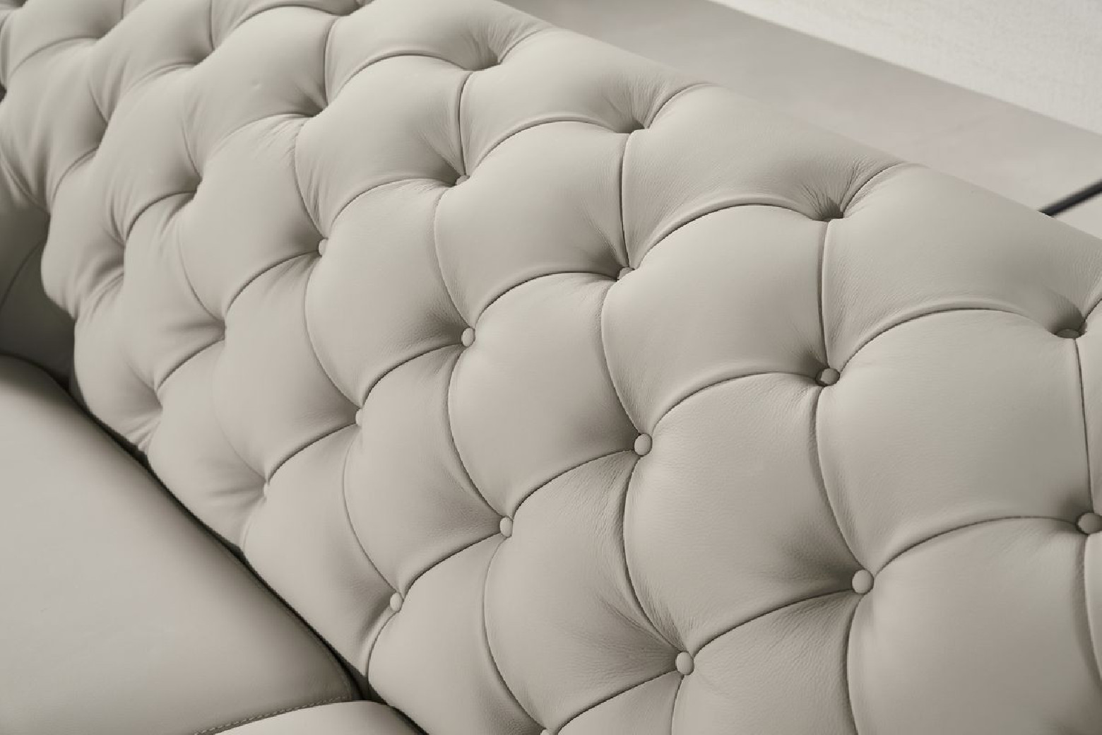EK093 Light Gray Italian Leather Sofa & Loveseat Contemporary Style by American Eagle Furniture