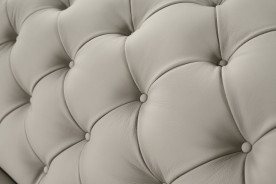 EK093 Light Gray Italian Leather Sofa & Loveseat Contemporary Style by American Eagle Furniture