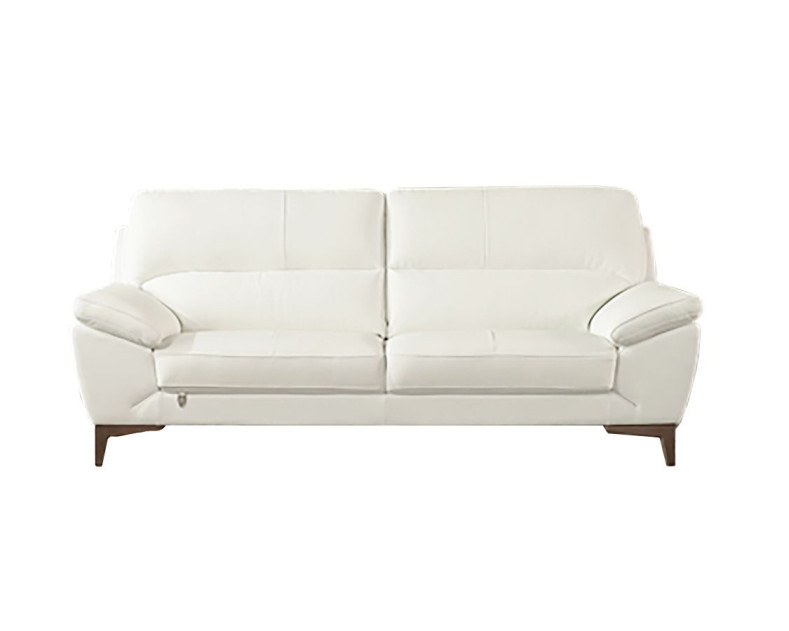 EK080 White Italian Leather Sofa & Loveseat Contemporary Style by American Eagle Furniture