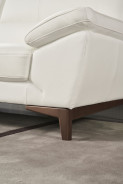 EK080 White Italian Leather Sofa & Loveseat Contemporary Style by American Eagle Furniture