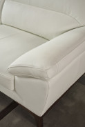 EK080 White Italian Leather Sofa & Loveseat Contemporary Style by American Eagle Furniture