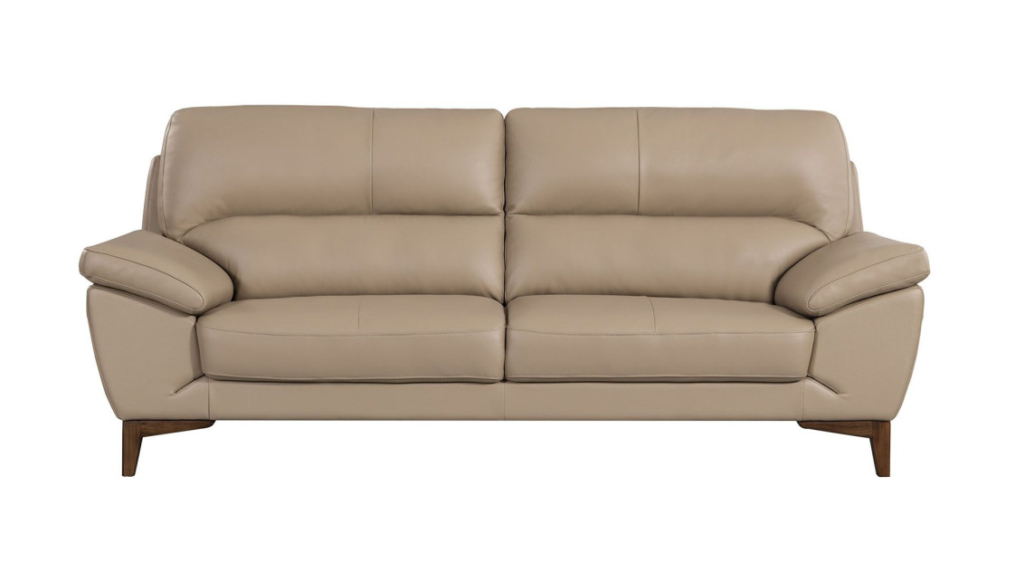 EK080 Tan Italian Leather Sofa & Loveseat  Contemporary Style by American Eagle