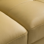 EK078 Yellow Italian Leather Sofa & Loveseat Contemporary Style by American Eagle Furniture