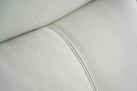 EK078 White Italian Leather Sofa & Loveseat Contemporary Style by American Eagle Furniture
